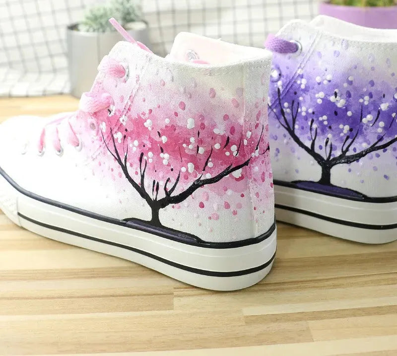 High Top Canvas Shoes For Summer And Autumn - Bellarte Enchanté High Top Canvas Shoes For Summer And Autumn